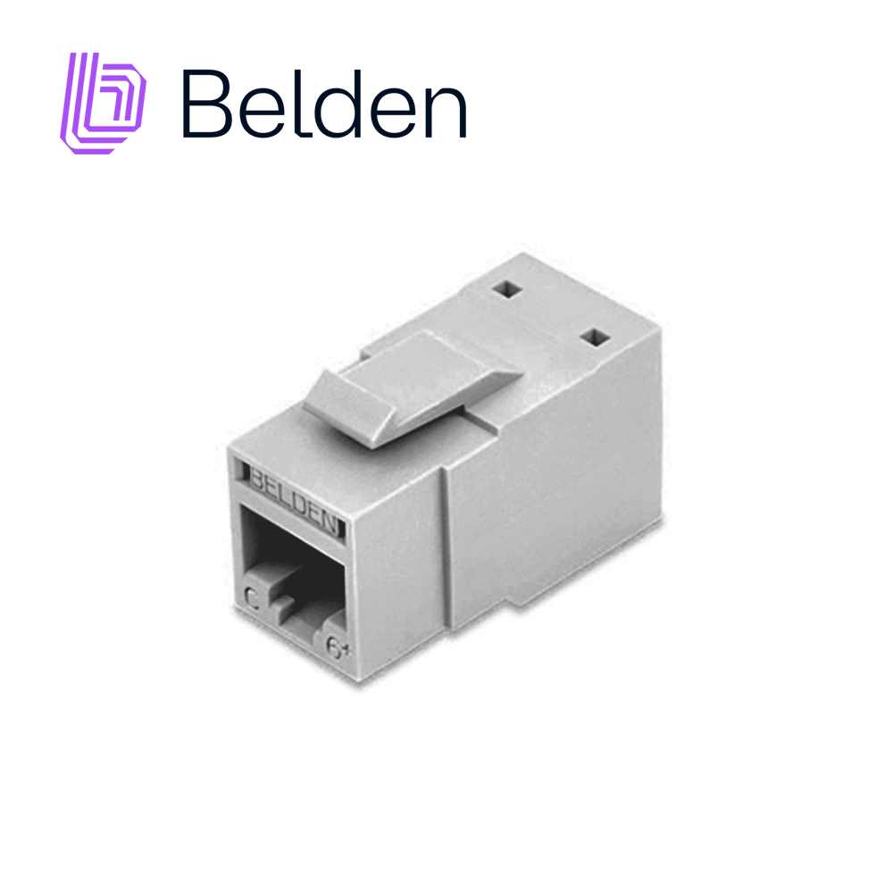 Jack Belden Keyconnect  RJ45  Cat6a RJ-45 Gris RVAMJKUGY-S1 - SILYMX