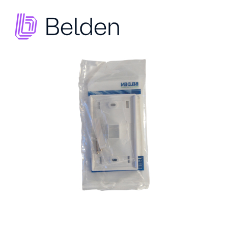 Placa De Pared Belden 1 Puerto Para Jacks Keyconnect Universal Blanco Electrico Ax102660 - SILYMX