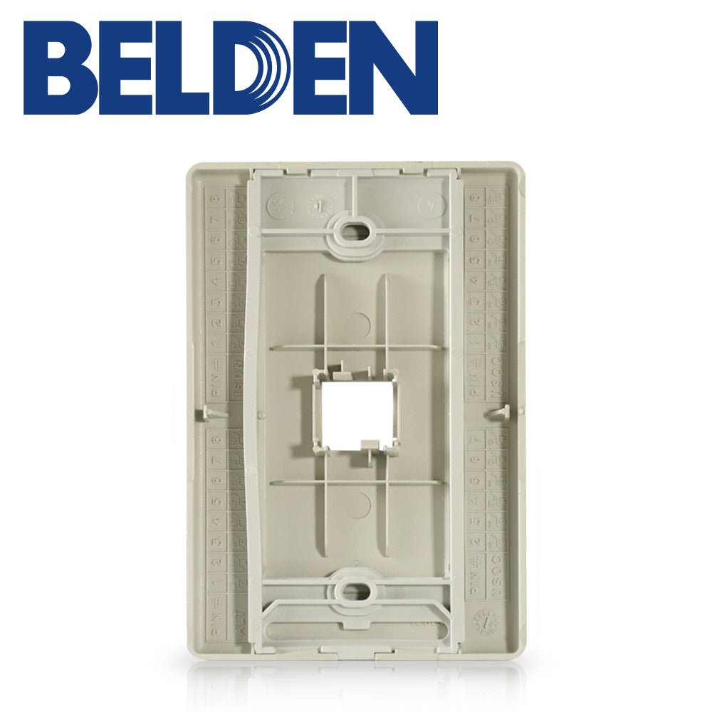 Faceplate Belden 1 Puerto Mdvo Color Gris A0405255 - SILYMX