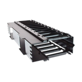 Organizador horizontal BELDEN 2Ur Dedos moldeados de acero y plastico negro - SILYMX