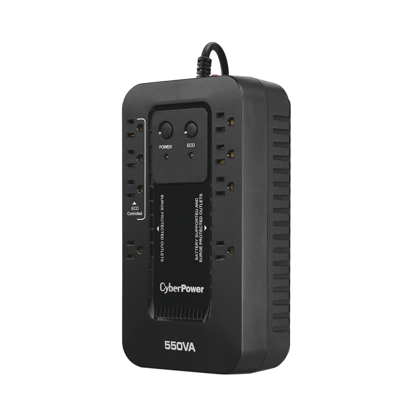 UPS de 550 VA/330 W Topología Standby con Modo Ahorrador ECO Entrada 120 Vca NEMA 5-15P Con 8 Tomas NEMA 5-15R EC550G - SILYMX