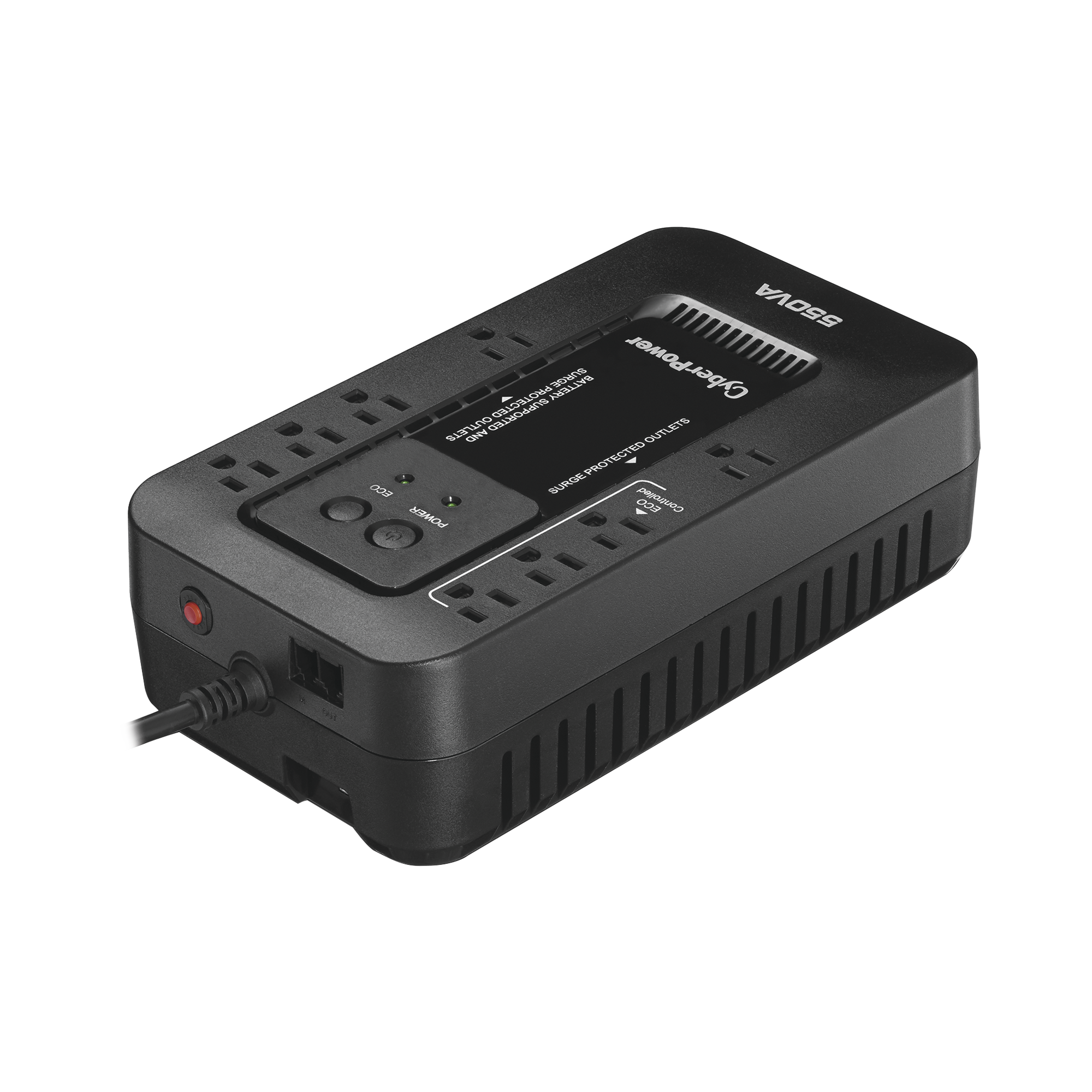 UPS de 550 VA/330 W Topología Standby con Modo Ahorrador ECO Entrada 120 Vca NEMA 5-15P Con 8 Tomas NEMA 5-15R EC550G - SILYMX