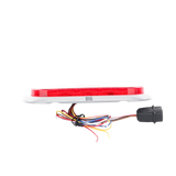 Plafón Ovalado de 7.5 pulgadas Para Camiones de Transporte 18 LED Ultra Brillantes Color Rojo Claro Ámbar ED3080AW - SILYMX