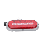 Plafón Ovalado de 7.5 pulgadas Para Camiones de Transporte 18 LED Ultra Brillantes Color Rojo Claro Ámbar ED3080AW - SILYMX