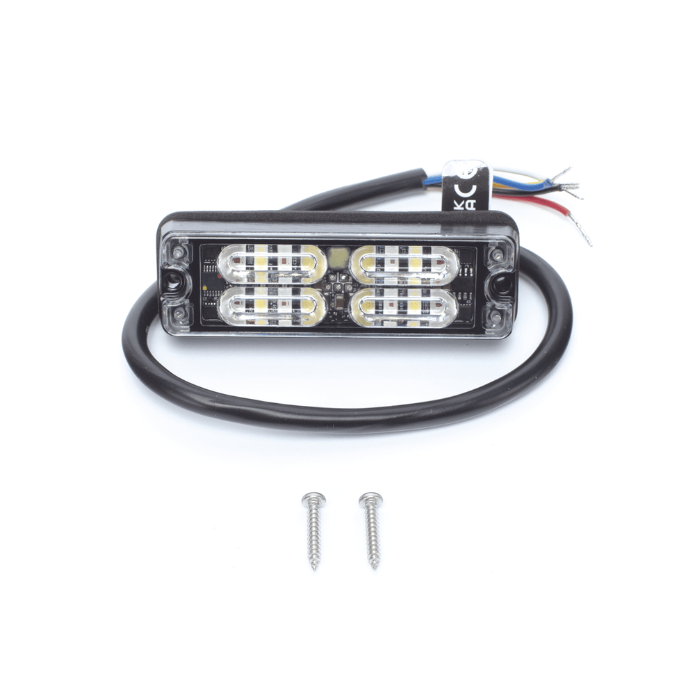 Luz Perimetral, 12 LED Ultra Brillantes, Color Rojo / Claro - SILYMX