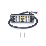 Luz Perimetral, 12 LED Ultra Brillantes, Color Rojo / Claro - SILYMX