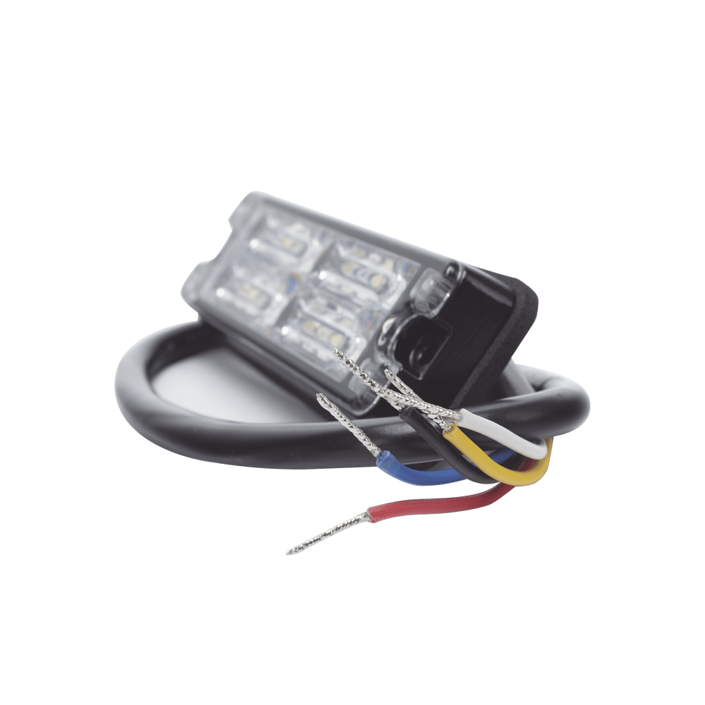 Luz Perimetral, 12 LED Ultra Brillantes, Color Rojo / Claro - SILYMX