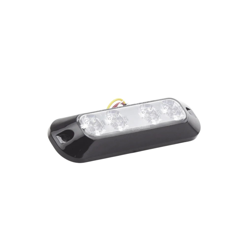 Luz Perimetral 4 LEDs Ultra Brillantes color Ambar ED3704-A