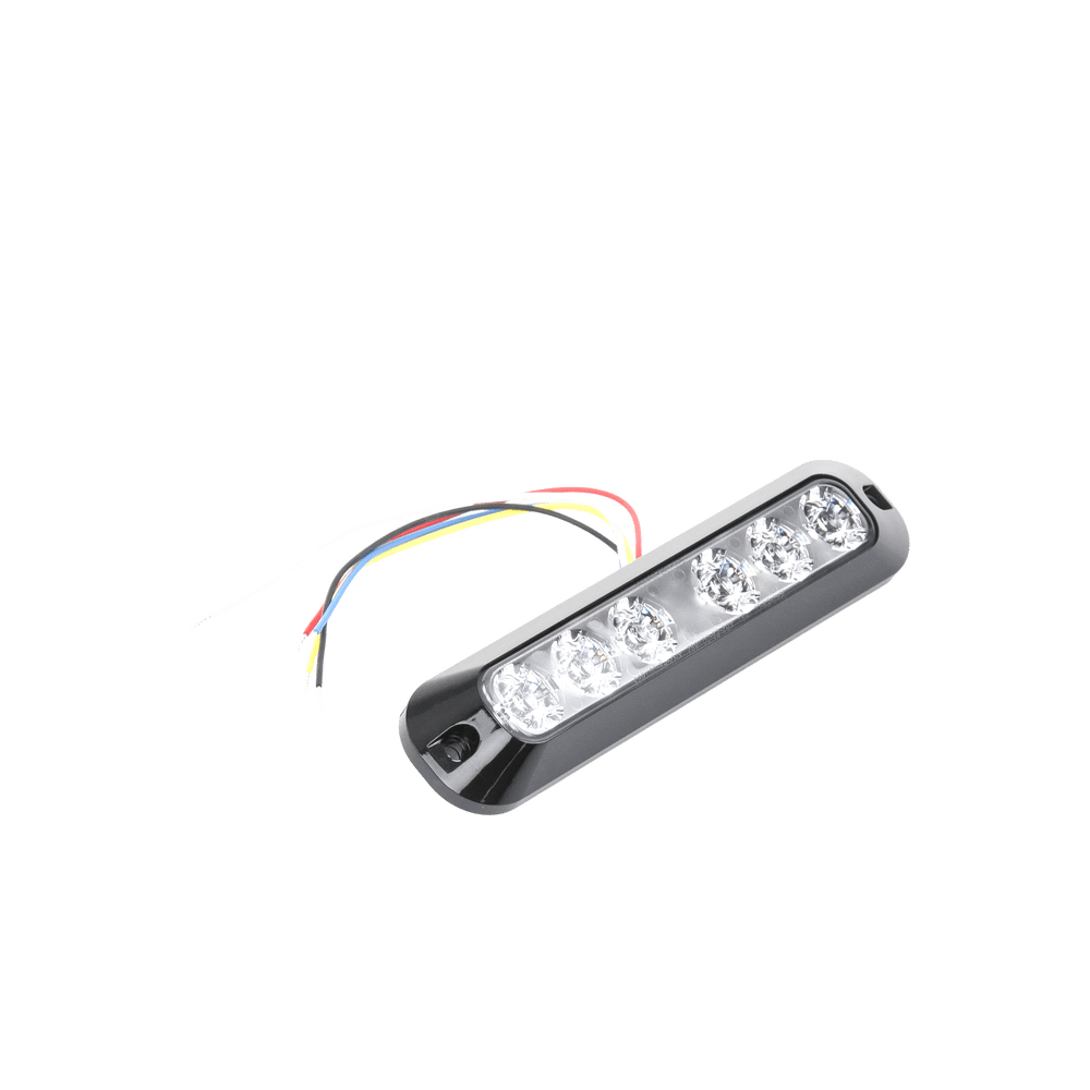 Luz Auxiliar Serie X3705 6 LEDs Ultra Brillantes, color Rojo / Azul - SILYMX