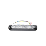 Luz Auxiliar Serie X3705 6 LEDs Ultra Brillantes, color Rojo / Azul - SILYMX