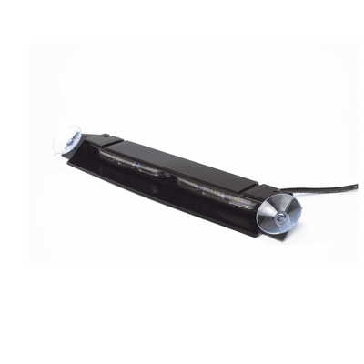 Luz Direccional de Visera 12 a 24 Vcc con enchufe vehicular doble cabezal dual color ámbar y blanco ED5051VDL2AW - SILYMX