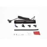 Luz Direccional de Visera 12 a 24 Vcc con enchufe vehicular doble cabezal dual color ámbar y blanco ED5051VDL2AW - SILYMX