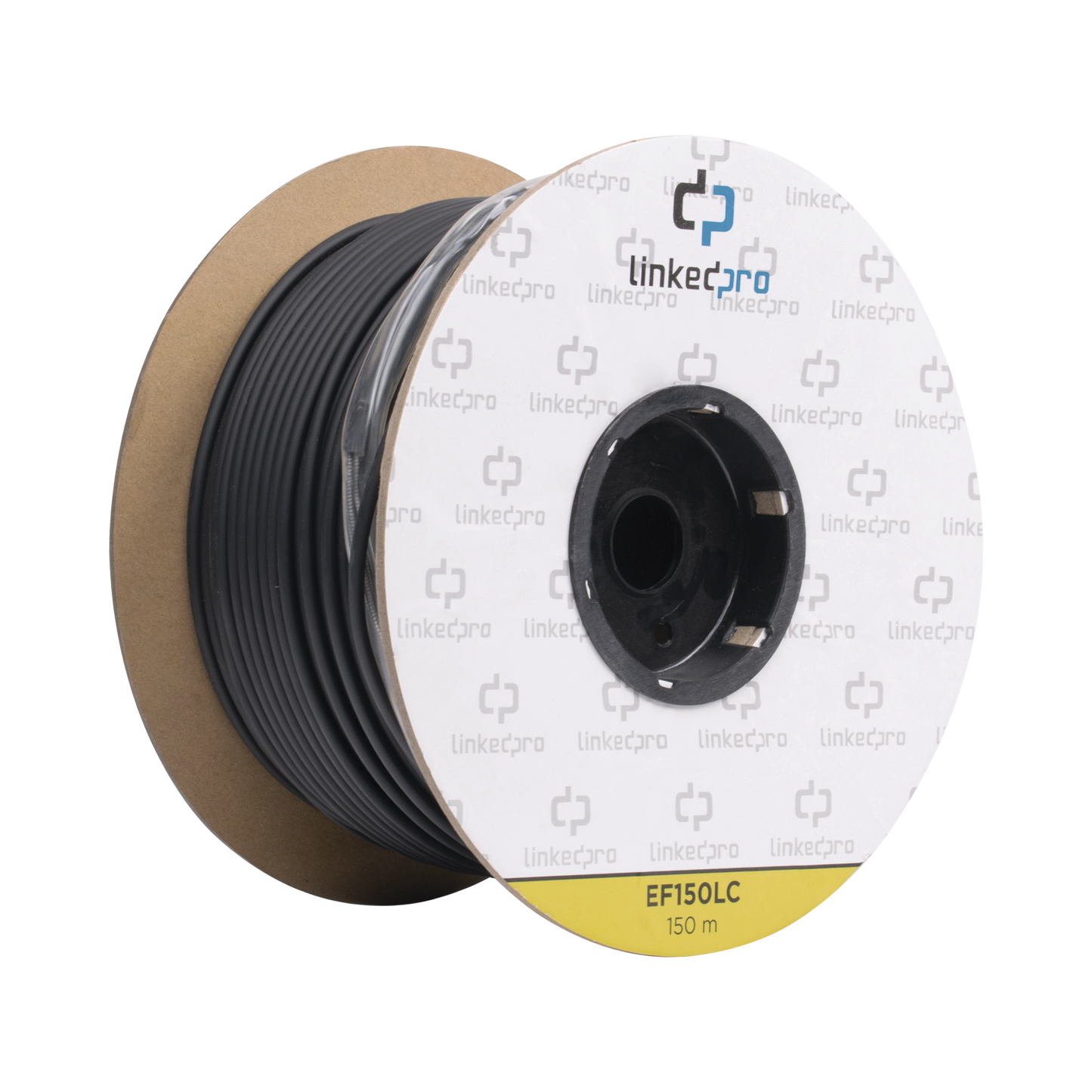 Carrete de Fibra Óptica Monomodo 9/125 LC-LC Dúplex 150m Reforzada Kevlar Subterránea | LINKEDPRO EF-150-LC - SILYMX
