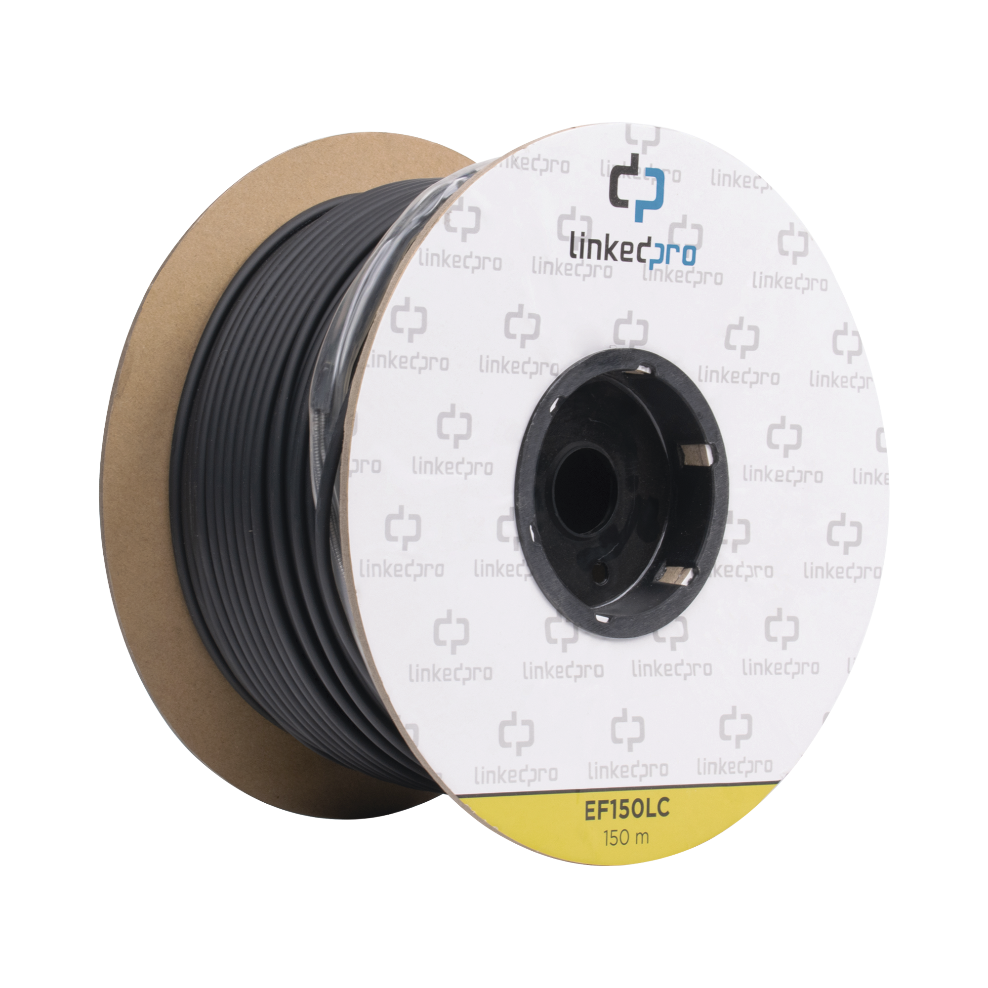 Carrete de Fibra Óptica Monomodo 9/125 LC-LC Dúplex 150m Reforzada Kevlar Subterránea | LINKEDPRO EF-150-LC - SILYMX