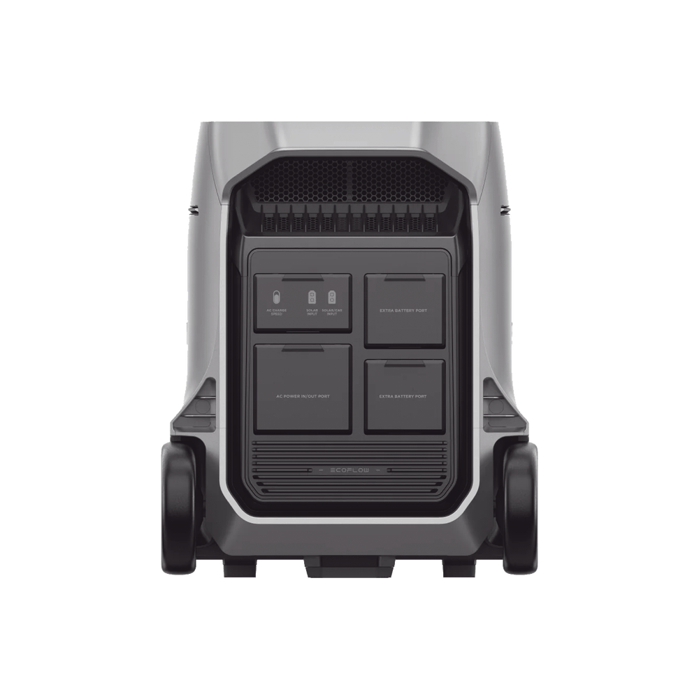 Estación de Energía Portátil DELTA PRO3 4096Wh 100W Capacidad Aumentar Respaldo Cargador Coche 10A 12.6V Conectividad WiFi Carga Solar 2600W Max - SILYMX