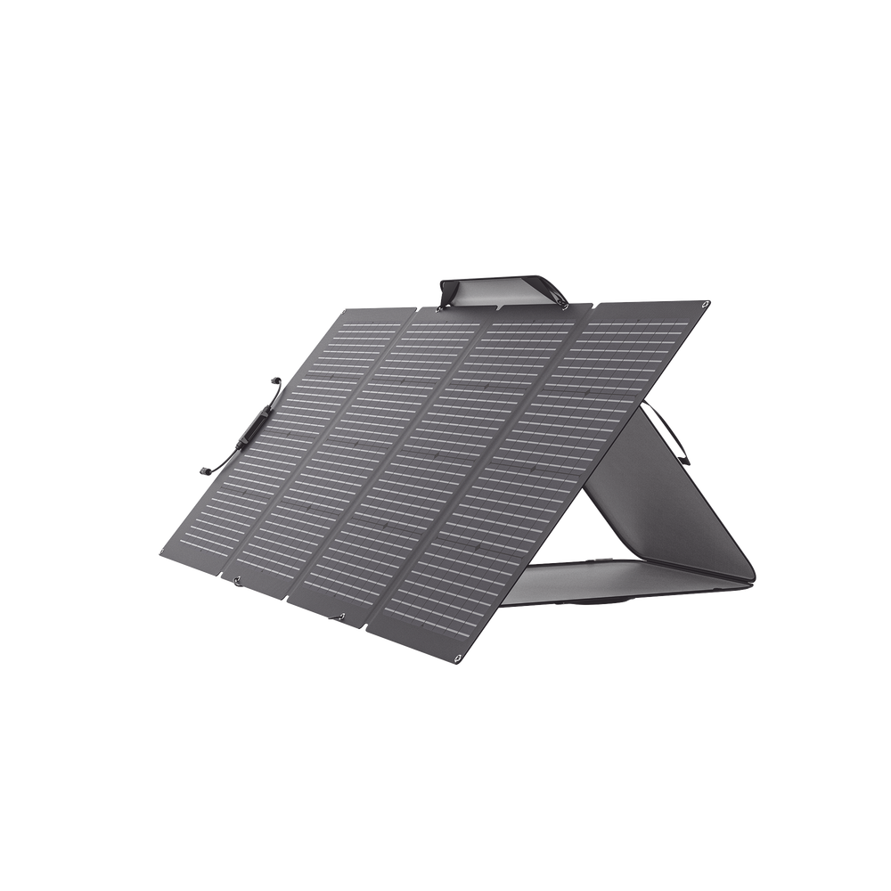 Módulo Solar Bifacial Portátil Flexible de 220W Recomendado Estaciones Portátiles EFD330 EFD350 ó EFD500 Ajuste de Ángulo Incluye Cable XT60 a MC4 - SILYMX