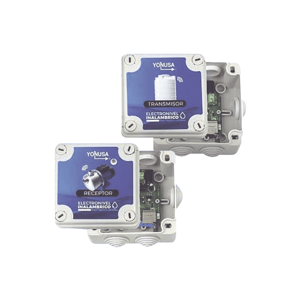 KIT Transmisor Receptor Electronivel 1 KM Linea de Vista Para tinaco y cisterna EIL1K0V1 YONUSA - SILYMX