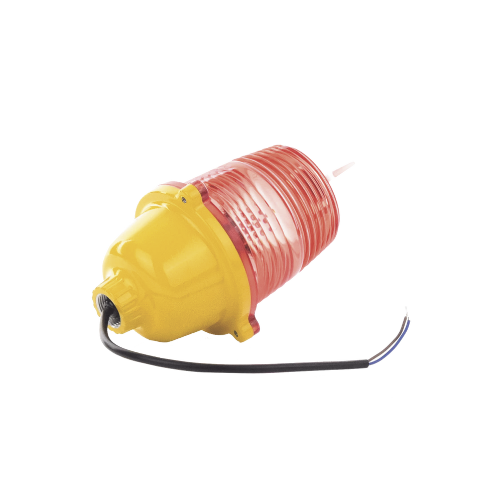 Estrobo Led de Obstrucción Color Rojo (110 Vca de Entrada) Luz fija EI-LBIB - SILYMX