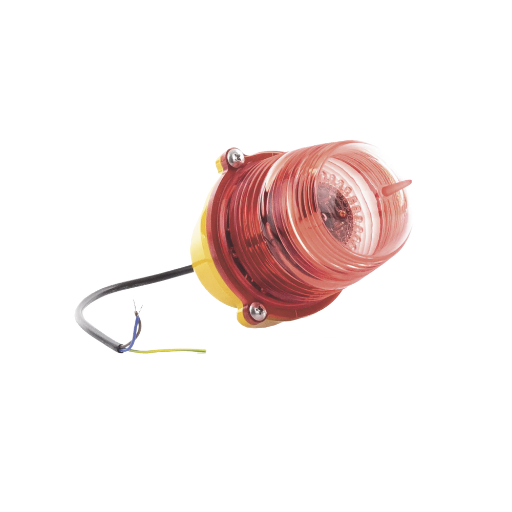 Estrobo Led de Obstrucción Color Rojo (110 Vca de Entrada) Luz fija EI-LBIB - SILYMX