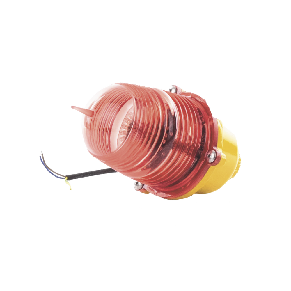 Estrobo Led de Obstrucción Color Rojo (110 Vca de Entrada) Luz fija EI-LBIB - SILYMX