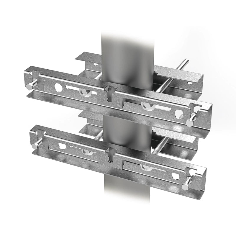 Montaje Galvanizado para Instalar en Poste o Pared Gabinetes con Iniciales EIPCB EI-PCB-40M-R2 - SILYMX