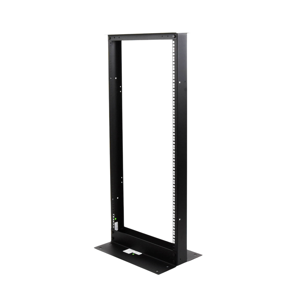 Rack de 2 Postes, Estándar 19", 24 Unidades, Fabricado en Acero, Base "L" para Anclar a Piso EIRL-5524 - SILYMX