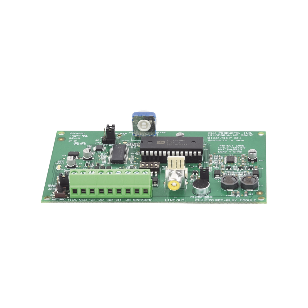 Módulo de Grabación de Voz y Sirena/ Salida de audio / hasta 4 mensajes diferentes/ 2 tono de sirena diferente/ 8 min de grabación - SILYMX