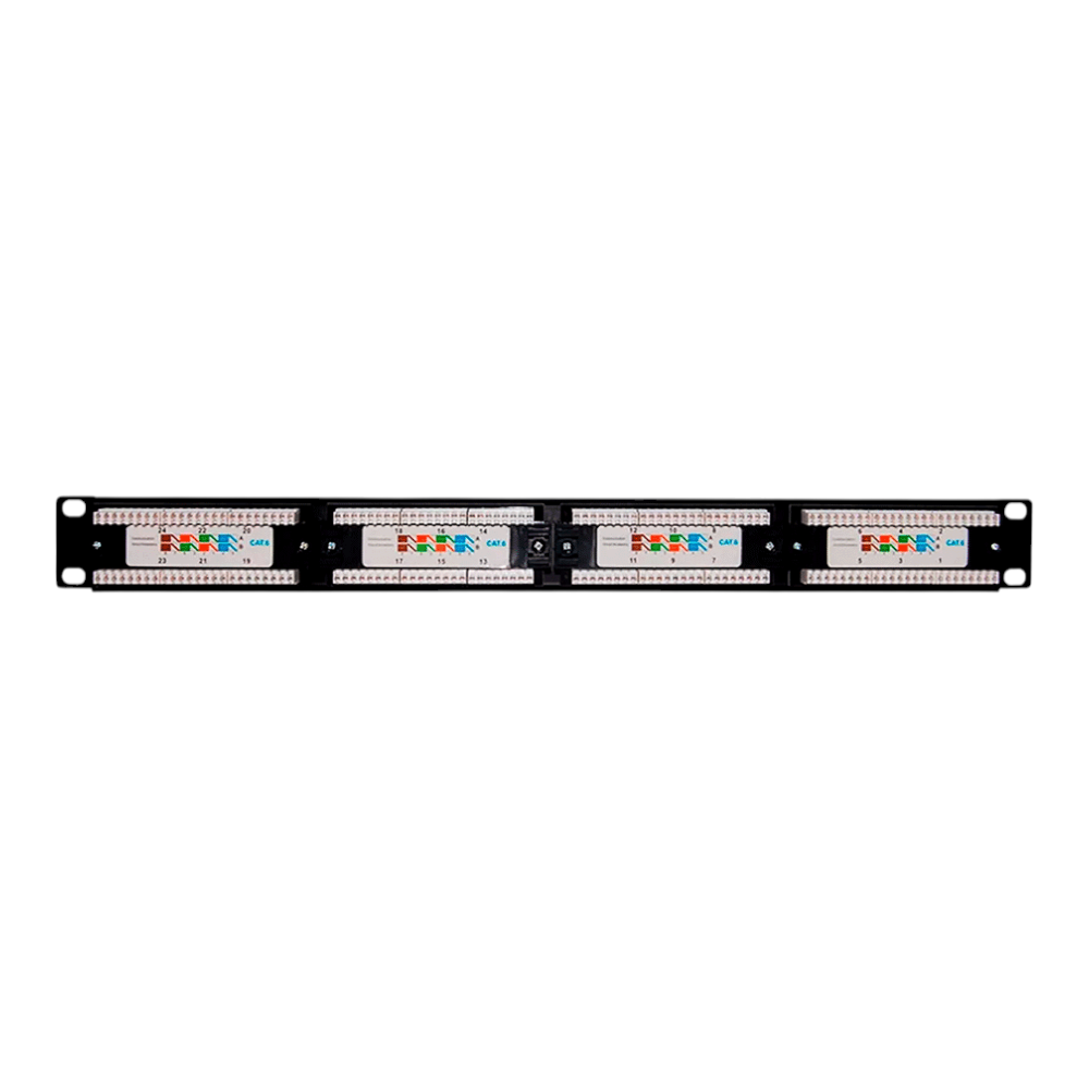 Patch Panel Cat6 De 24 Puertos Enson ENS-PA24P6 - SILYMX