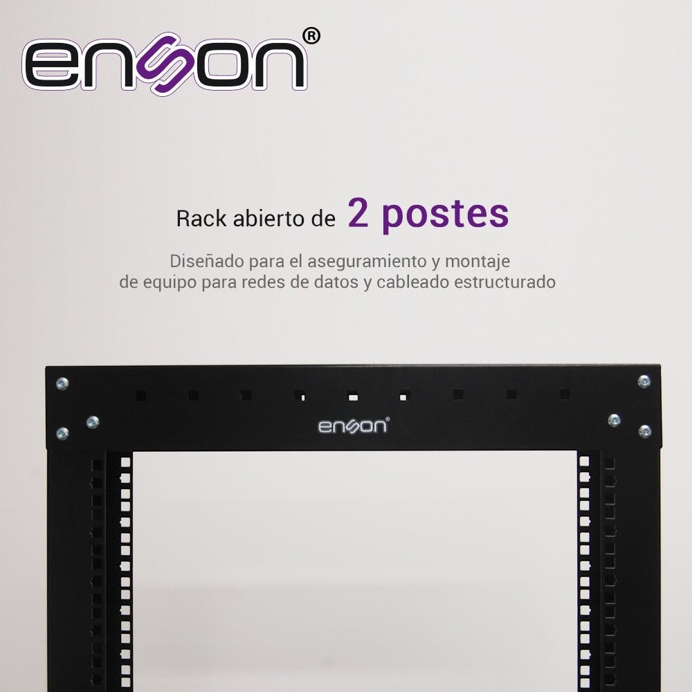 Rack Vertical De 42ur Dos Postes Empotrable Ideal Para Montaje De Equipos de Red Y Cableado Estructurado - SILYMX