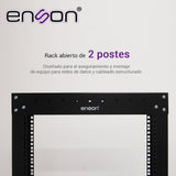 Rack Vertical De 42ur Dos Postes Empotrable Ideal Para Montaje De Equipos de Red Y Cableado Estructurado - SILYMX
