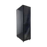 Gabinete De Piso 45ur Puerta Cristal Con Cerradura De Seguridad Abatible Paneles Laterales Remobibles Puerta Trasera Para Trabajo Y Postes Ajustables - SILYMX