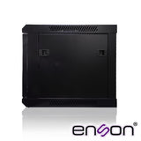 Gabinete De Pared Enson ENS-RKGB6U 6ur Puerta Frontal De Cristal Templado Con Cerradura De Seguridad Ranuras De Ventilacion En La Parte Superior Para 2 Ventiladores De 11 Cm Ensamblado 600x450x368mm - SILYMX