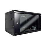 Gabinete De Pared Enson 6ur Puerta De Cristal Templado Con Cerradura Ensamblado 600x450x368mm ENS-RKGB6U - SILYMX