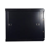 Gabinete De Pared 9ur Puerta Frontal De Cristal Templado Con Cerradura De Seguridad Ranuras De Ventilacion En La Parte Superior Para 2 Ventiladores - SILYMX