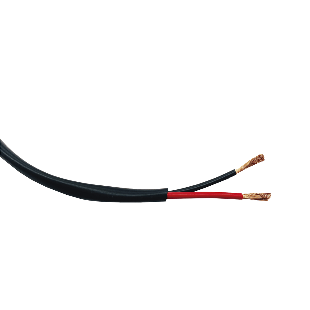 Bobina de 152 Metros 14AWG 2 Conductores Cable Profesional de ALTA FIDELIDAD 100% Cobre Exterior Direct Burial Color Negro Para Aplicaciones de Audio, Control de Acceso y Automatización EP-1402-EXT/500 - SILYMX