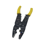 Pinza Cortacables Pelacables 10 a 22 AWG con Plegador de Conectores EP204B - SILYMX