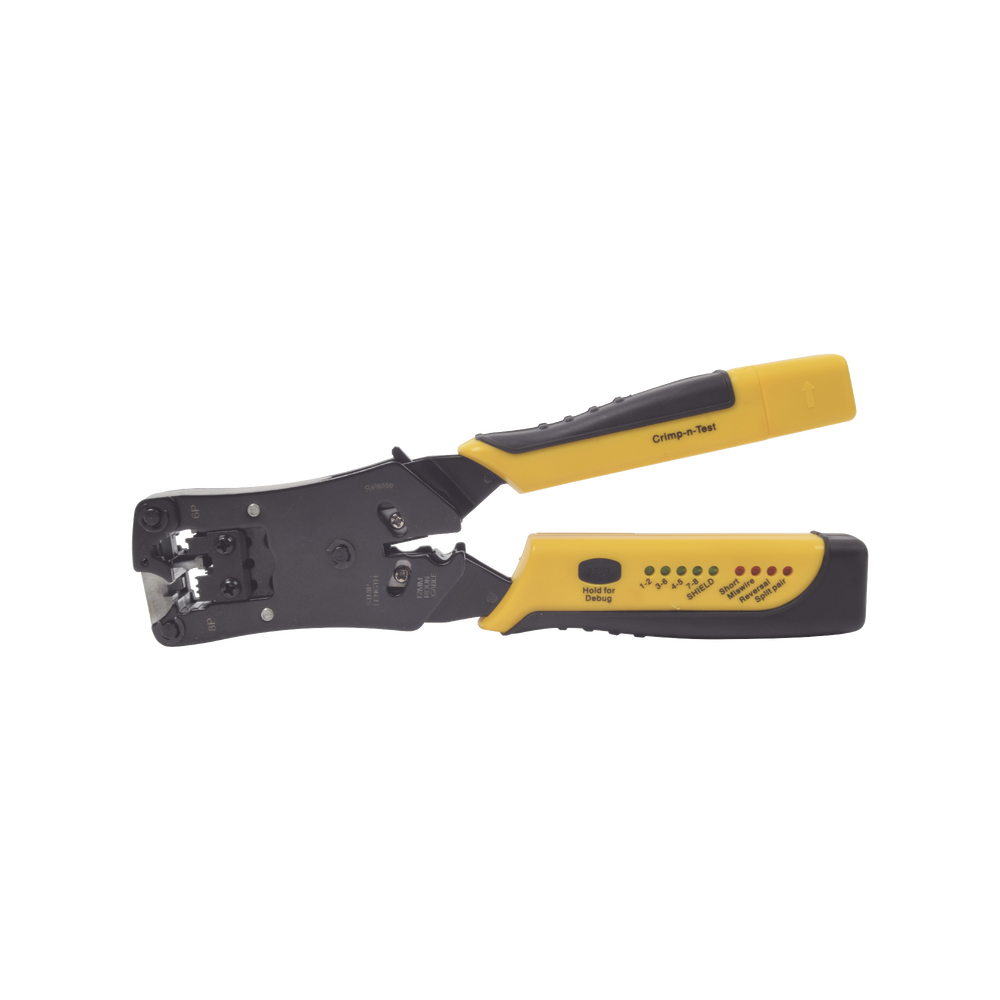 Pinza 3 en 1: Pelacables Terminado Probador para UTP Enchufe Modular de Prueba para RJ45 RJ11 RJ22 EP376C - SILYMX