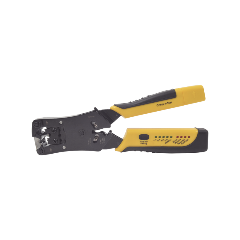 Pinza 3 en 1: Pelacables Terminado Probador para UTP Enchufe Modular de Prueba para RJ45 RJ11 RJ22 EP376C - SILYMX
