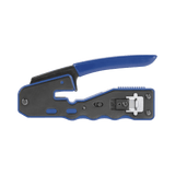 Herramienta de Corte y Terminado de Plugs Pass Through RJ45, Acero al Carbón y Mango Ergonómico ABS + TPR - SILYMX