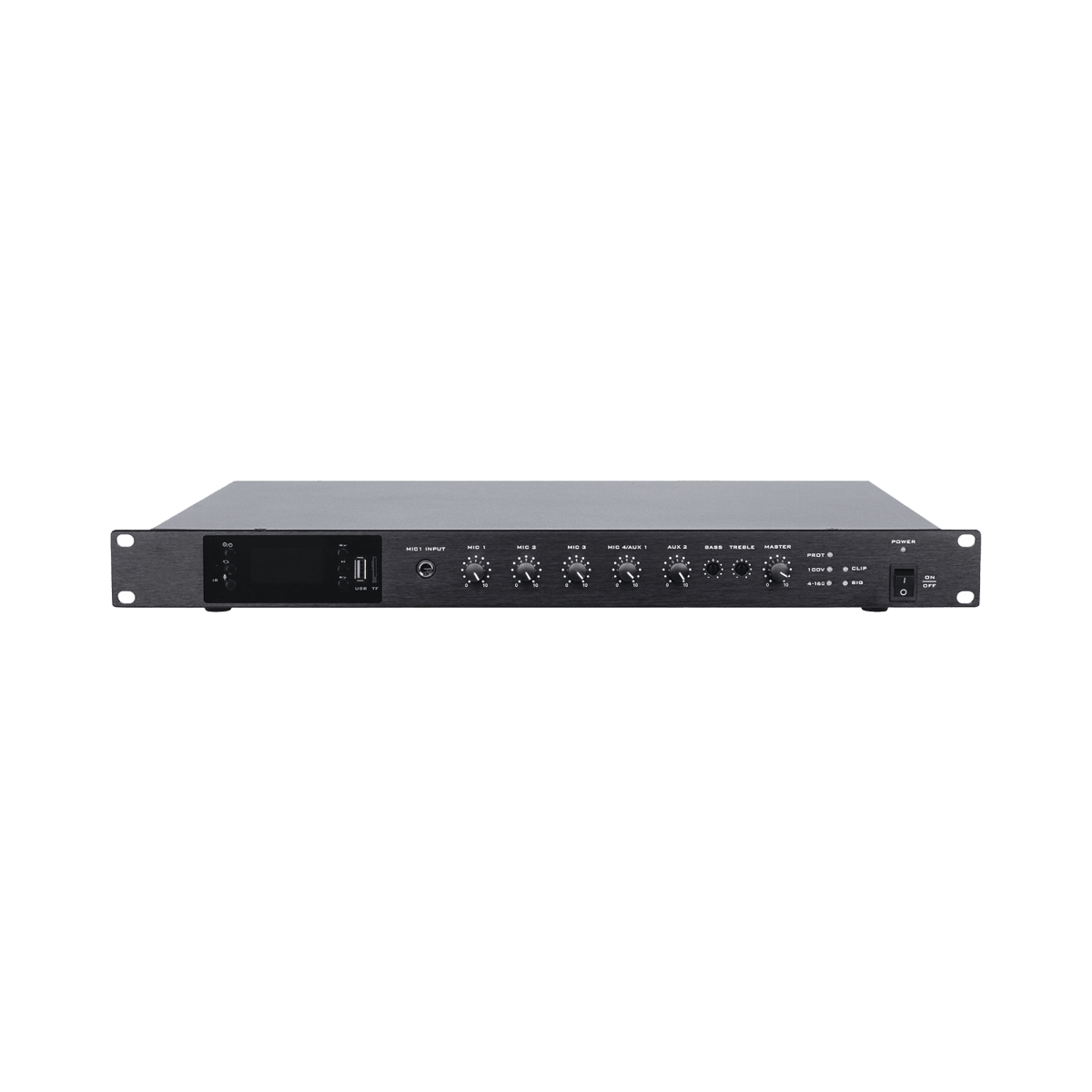 Equipos de AudioEPCOM PROAUDIOEP-B350DTBAmplificador Audio 350W 100V 4 Entradas Mic XLR Bluetooth USB Rack EPCOM PROAUDIO EP - B350DTB - SILYMX