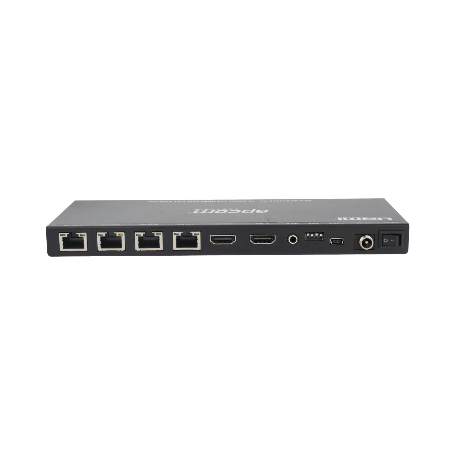 Splitter HDMI 1x4 EPCOM PROAUDIO · Extensor Cat6 · 4K@30Hz · 1080p@60Hz · PoC · 4:4:4 - SILYMX