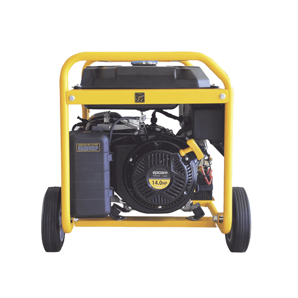 Generador a Gasolina con Encendido Automático con fallo a CFE 6.5KW Jaula con Ruedas para Fácil Traslado EPGEN7000ATS - SILYMX