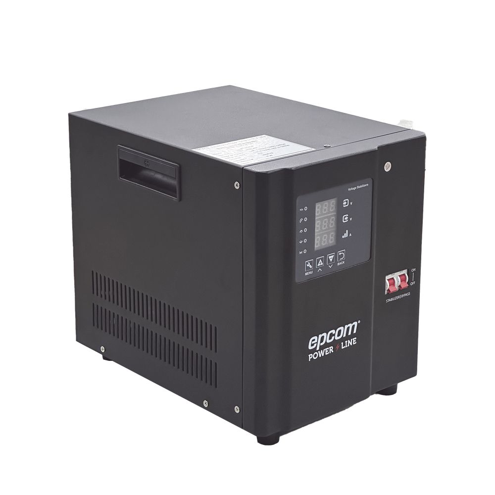 Regulador de Voltaje Industrial Monofásico 3 kVA 3 kW 120 V Entrada 96-144 Vca Salida 117.6- 122.4 Vca EPL3K1FVR