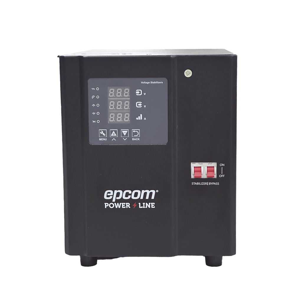 Regulador de Voltaje Industrial Monofásico 3 kVA 3 kW 120 V Entrada 96-144 Vca Salida 117.6- 122.4 Vca EPL3K1FVR - SILYMX