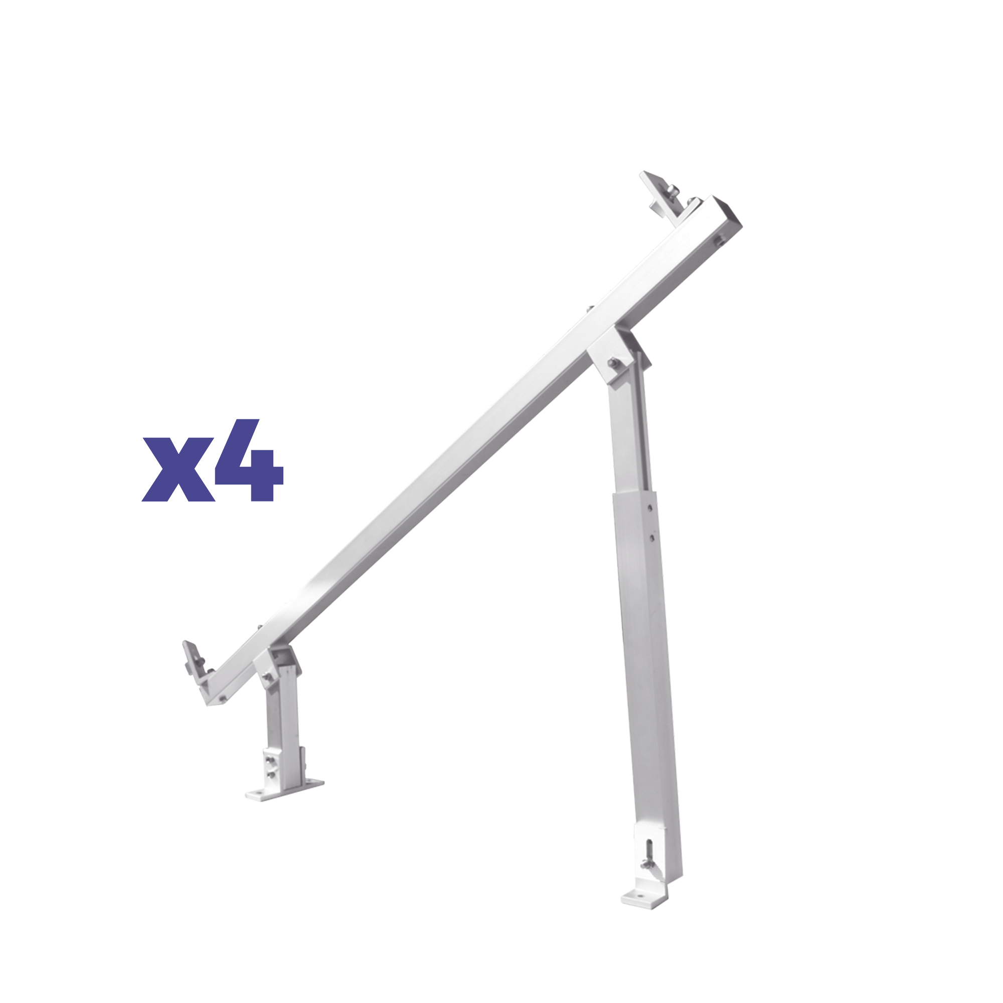 Caja de accesorios de aluminio  anodizado para montaje VEKTOR8RPRO , arreglo 1X4 para techo