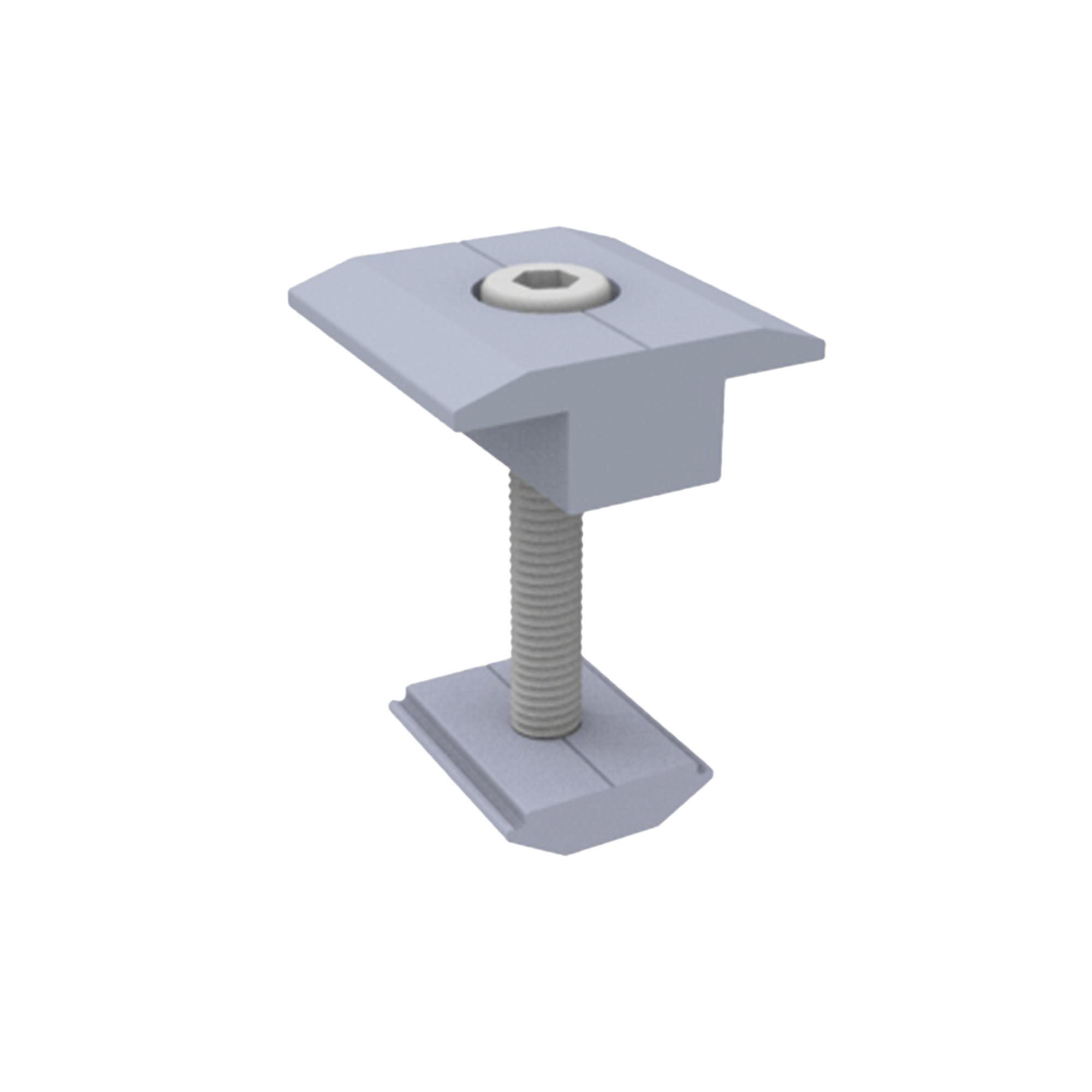 Sujetador Intermedio 30 mm para montaje de paneles solares en riel 5 Y 8 EPCOM POWERLINE EPLMCN230 - SILYMX