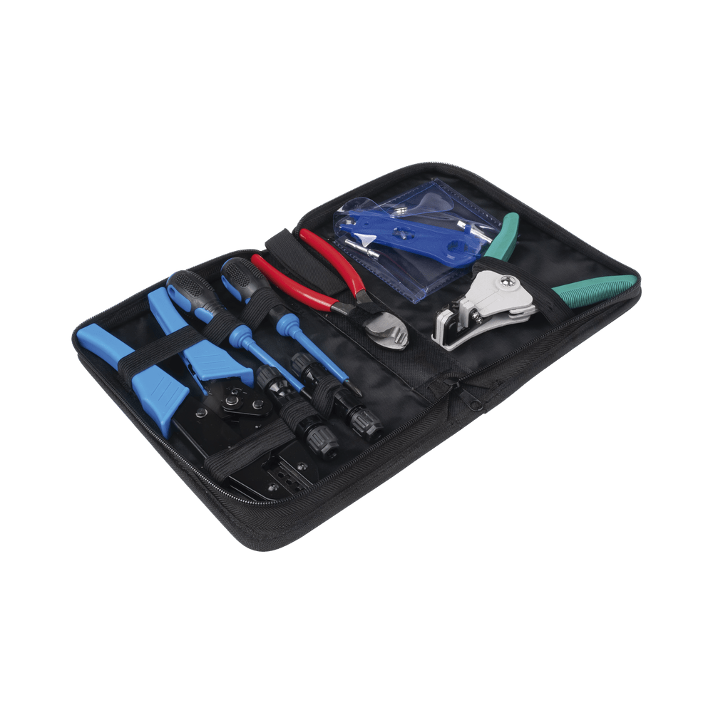 Juego de Herramientas y Accesorios para Instalación de Sistema Solar Incluye Pinzas Llaves  y Accesorios EPMC42  EPCOM POWERLINE - SILYMX