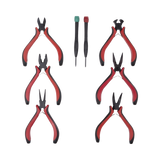 Juego de Herramientas con 6 Pinzas Eléctricas de 4.5in + 2 Desarmadores de Precisión EPNTK8 - SILYMX
