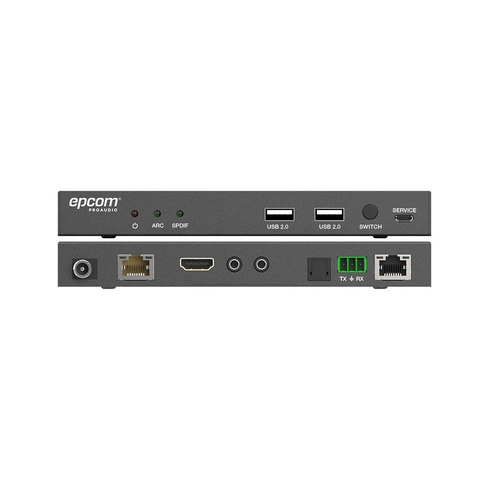 Kit Extensor HDMI 4K2K@60HZ HDR 4:4:4 HDBaseT 100M Salida de Audio HDCP 2.2 IR Bidireccional - SILYMX