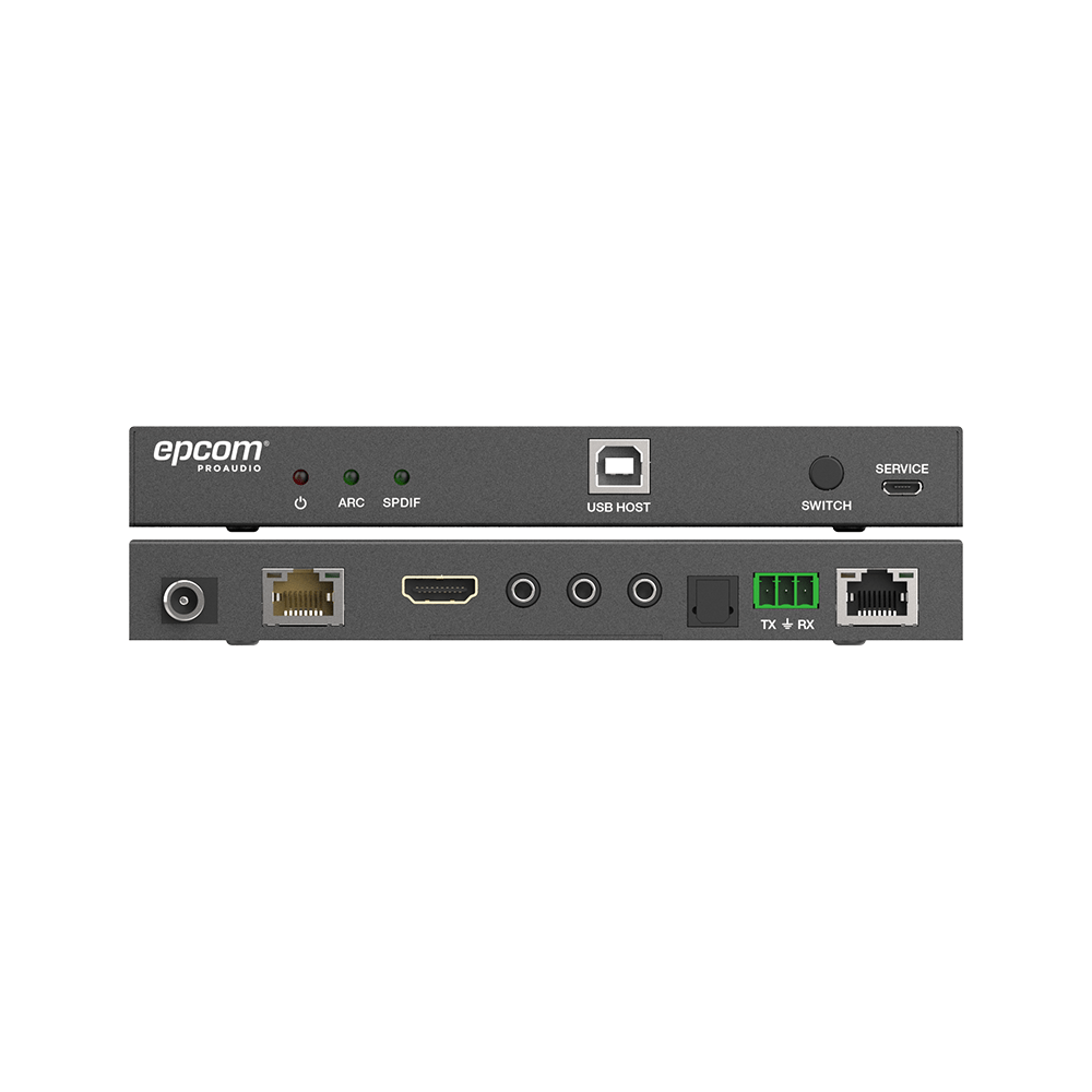 Kit Extensor HDMI 4K2K@60HZ HDR 4:4:4 HDBaseT 100M Salida de Audio HDCP 2.2 IR Bidireccional - SILYMX
